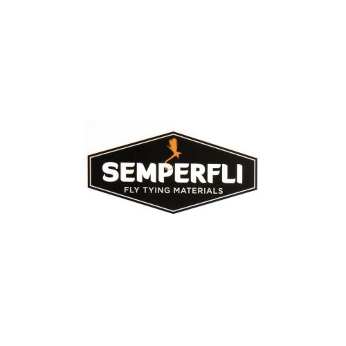 Semperfli Promotional Sticker 75X50mm (Clear) Medium Fly Tying Materials